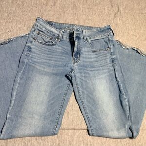 American Eagle Outfitters Light Blue Straight Leg Jeans